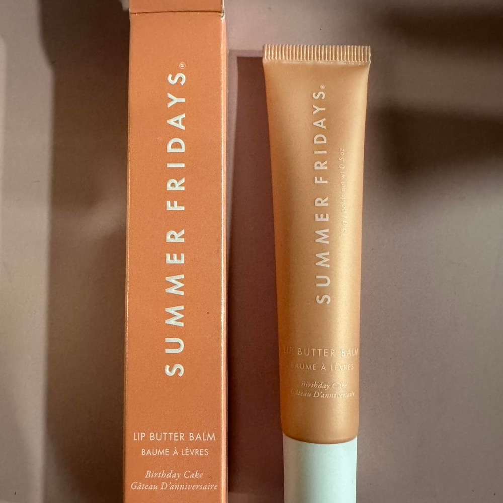 🎂 Summer Fridays Birthday Cake Lip Butter Balm ✨